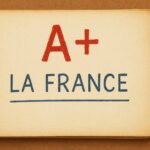 Note de crédit de la France A+ sur un carnet vieillot (Crédit : dessin Alex.I)