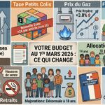 Tableau des changements du 1er mars 2026 (Crédit : Alex.I)
