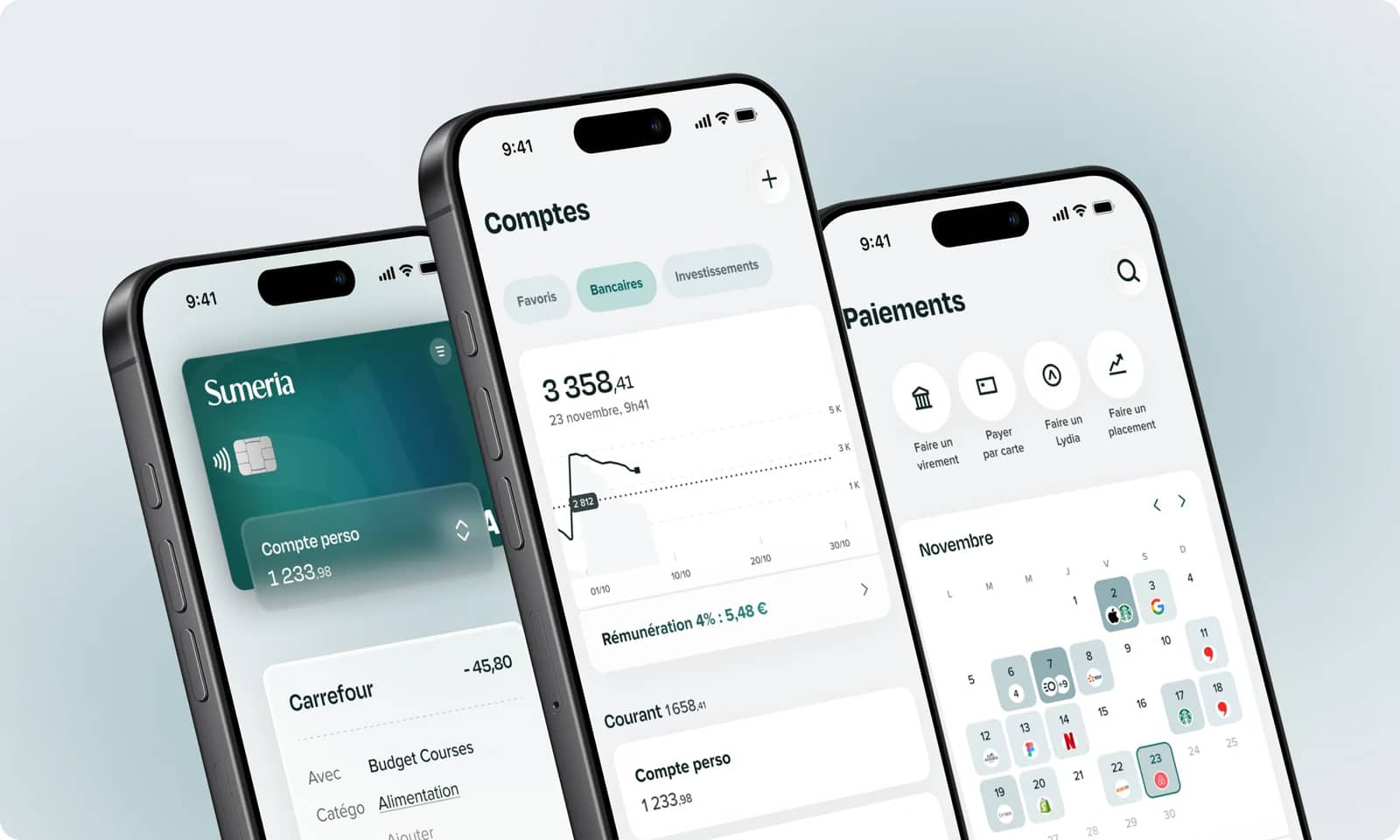 Compte Sumeria sur un smartphone (Crédit : presse Sumeria)