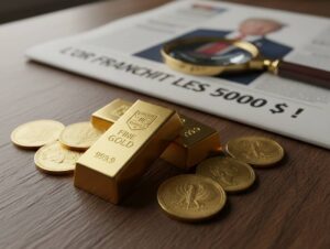 L’or franchit la barre des 5 000 $ : opportunité du siècle ou bulle prête à éclater ?