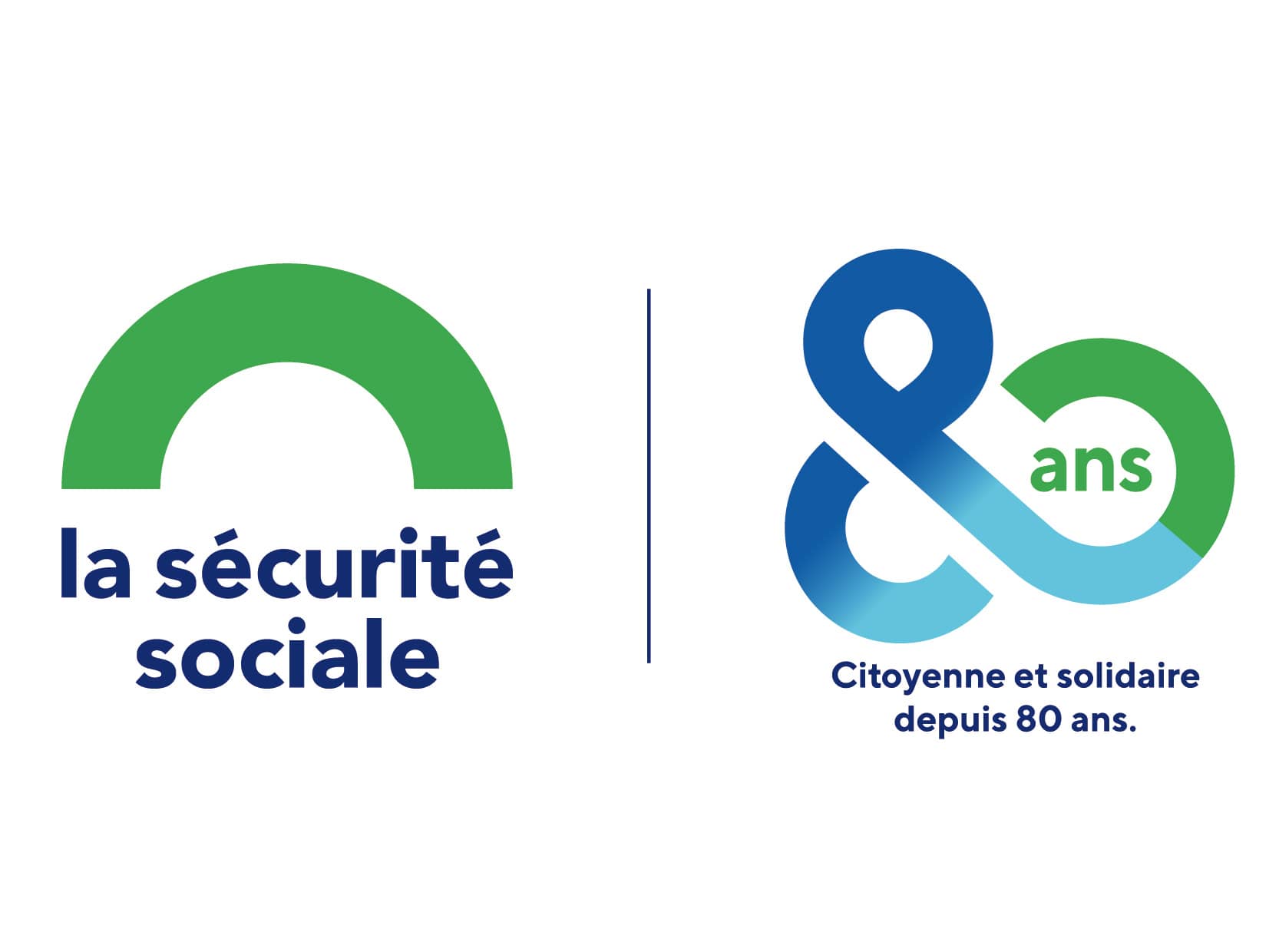 Logo de la Sécurité Sociale qui fête ses 80 ans (Crédit : Sécurité Sociale)