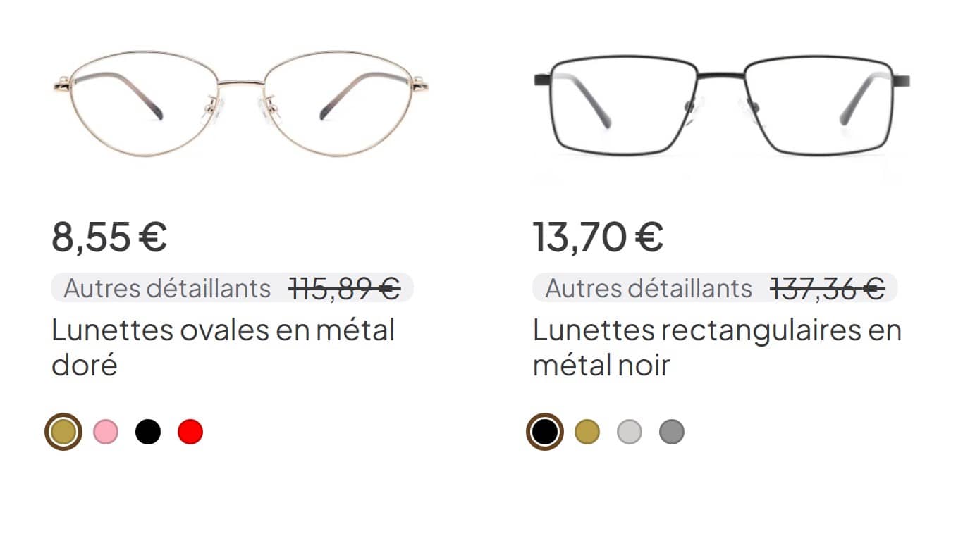 Deux montures BlackSheep à prix réduits (Crédit : capture BlackSheep)