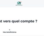 Page de virement du Crédit Agricole (Capture site)