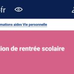 La page web de l’allocation de rentrée scolaire 2026 - 2027 (Crédit : capture CAF)