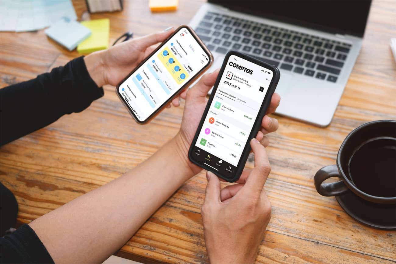 Virement Wero avec un smartphone (Crédit : Médiakit Wero)